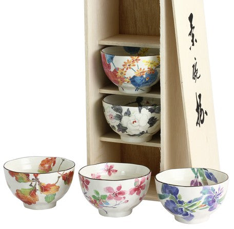 Flower Rice Bowl Set